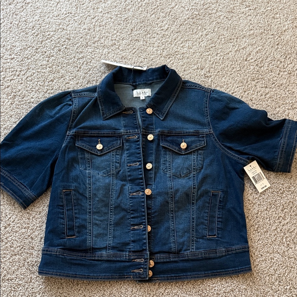 Nicole Miller Stretch Denim Jacket